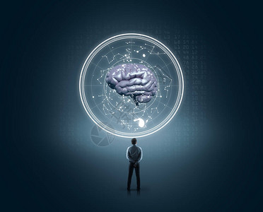人造智能概念未来用户界面数据和信息人类大脑分析AC549图片