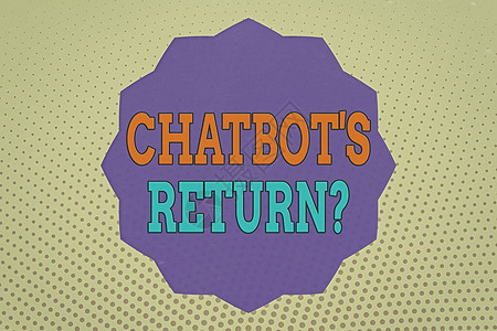手帐框边显示Chatbot的概念手写是返回问题使用文本界面和AI十二角星十二边形在锯齿形效果多边形中进行通信的插画