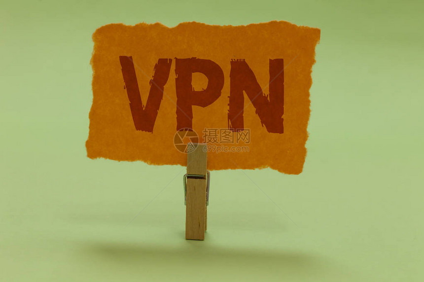 显示Vpn的书写笔记商业照片展示跨机密域保护的虚拟专用网络漂亮的石灰色阴影艺术工作板重图片