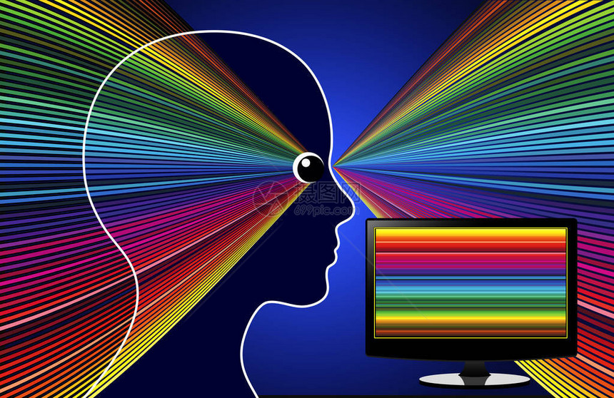屏幕时间会影响眼睛和大脑数字设备会干扰从创造力到眼图片