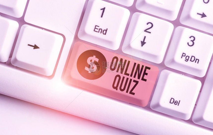 在线Quiz商业图片展示游戏或互联网上刊登的智力运动Businessphotocraturing图片