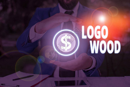 概念照片可辨别的木材注册公司的设计或符号设计或标志1图片