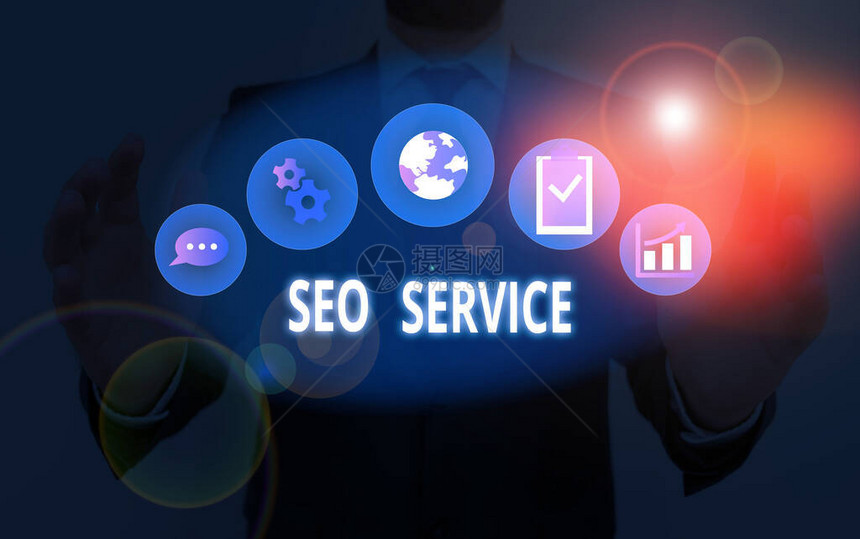 手写文本SeoSeoService用于提升网站可见度的一套技术和图片