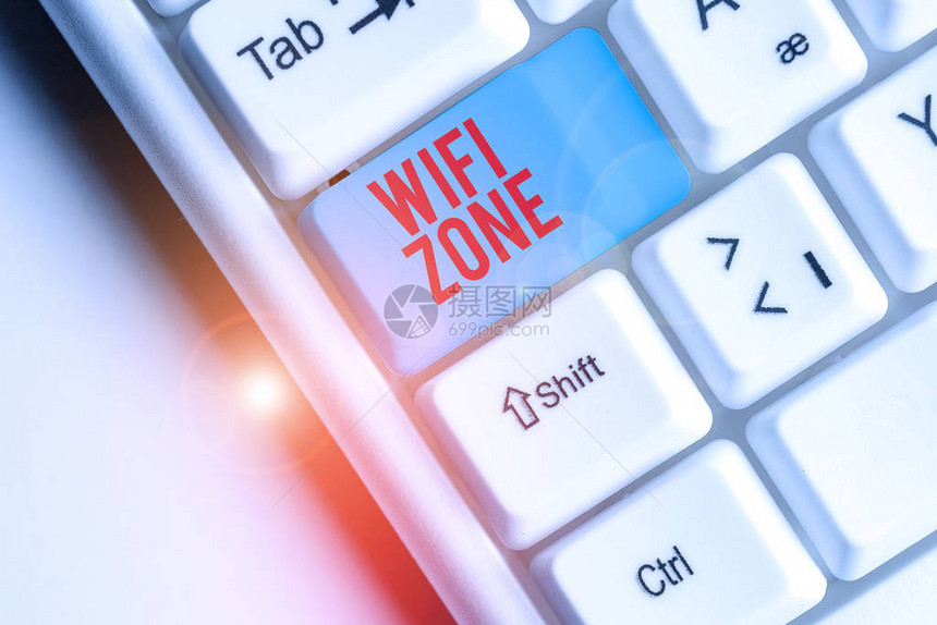 显示Wifi区域的书写笔记提供无线高速互联网和络连图片