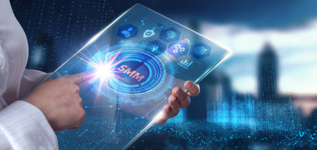 商业技术互联网和络概念SMM图片