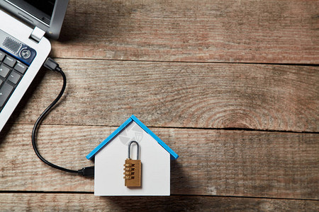 智能家居安防系统远程无线房屋控制带密码锁的家图片