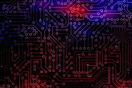 电子路板未来技术处理背景微芯片数字图解图片