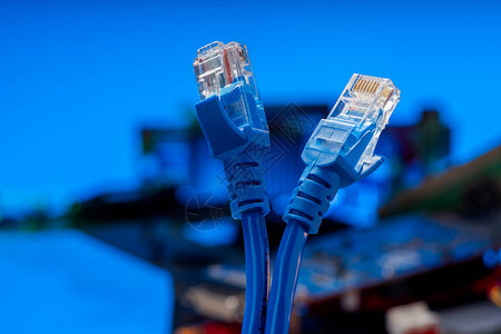 高速数据传输的电线以太网连接器图片