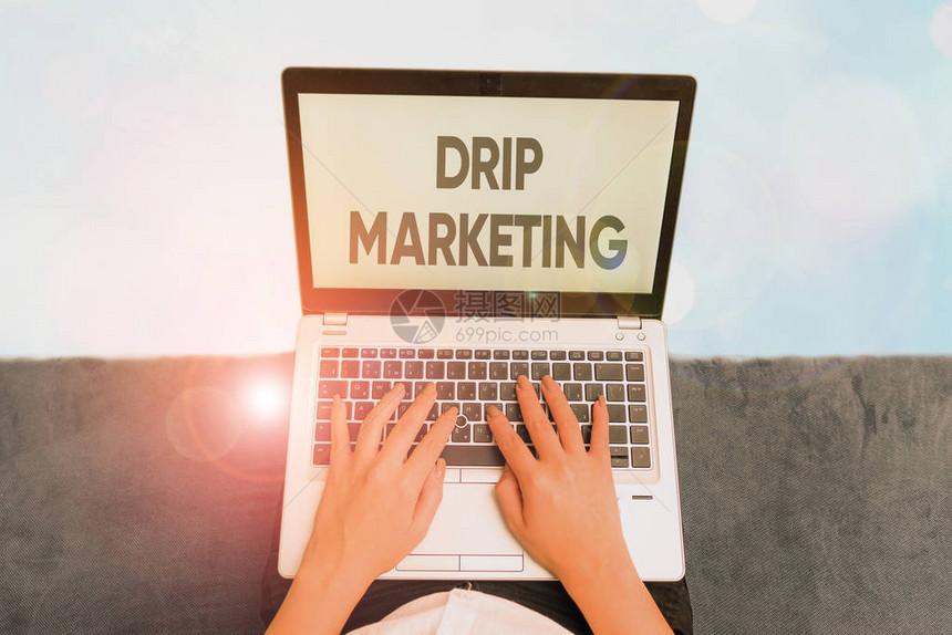 DripMarketing商业摄影展向当前和潜在客户发送促销品的广告图片