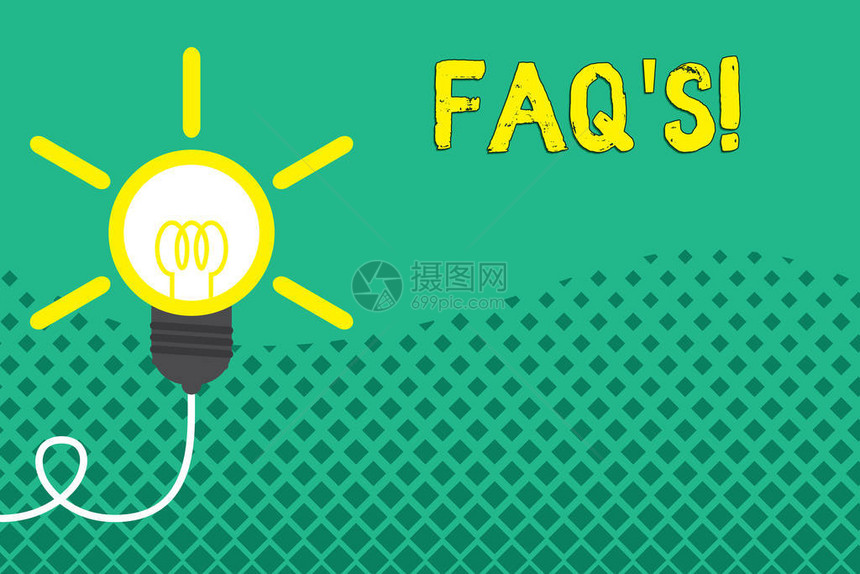 FaqS概念意指与特定主题Idea灯泡有关的问答清单成功转变想法发明初创PreventingSt图片