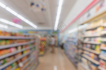 超市便利商店过道内货架背景模图片