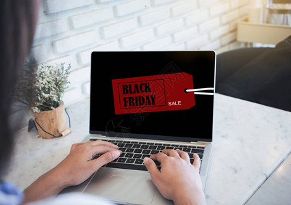 黑色星期五广告在线购物网站在笔记本电脑上使用笔记本电脑图片