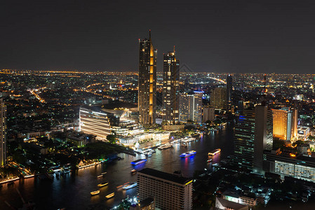 城市泰国和夜生活购图片