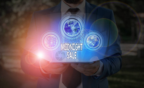 Midnightselal的文本符号商业照片短信店将开放到午夜之前图片