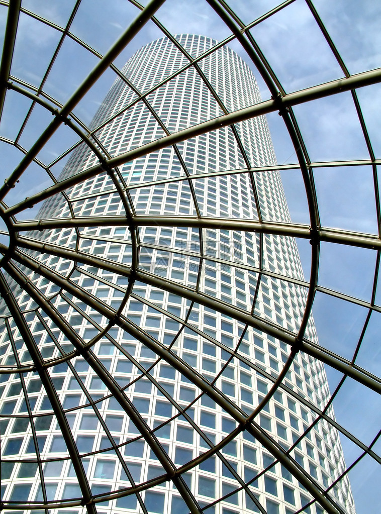 Azrieli购物中心现代玻璃屋顶图片