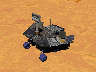 火星探测器在地球表面翻滚图片