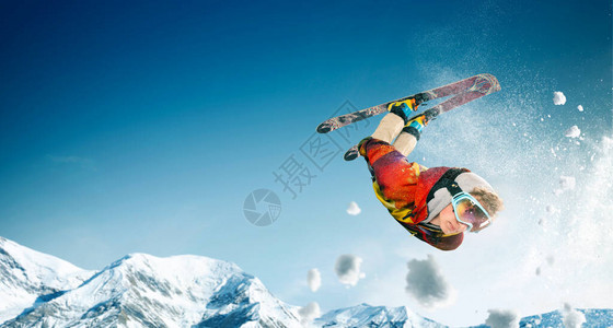 滑雪极限冬季运动图片