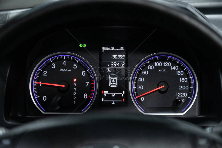 汽车仪表板用明光照明亮速率计圆气压计图片
