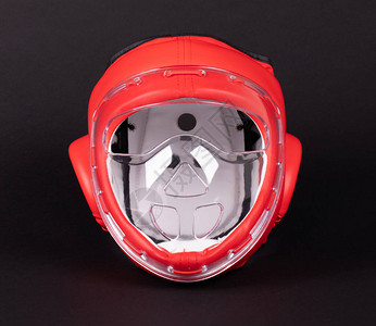 红色拳击头盔现代头盔图片