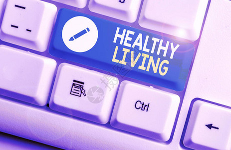 显示健康生活的书写笔记降低重病风险的生活方图片