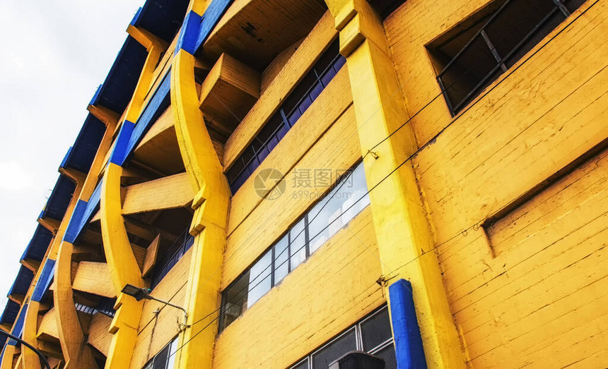 著名的队的体育场拉博卡是布宜诺斯艾利斯市的主要图片
