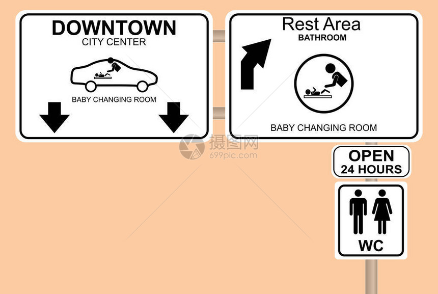 以及婴儿更衣室设施和可达通知不存在别的信号具有讽刺意味的是图片