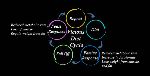 恶饮食循环的步骤图片