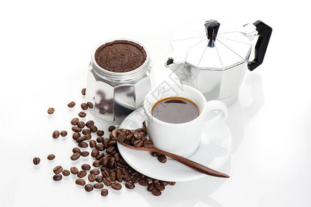 咖啡爱好者的概念咖啡和设备图片