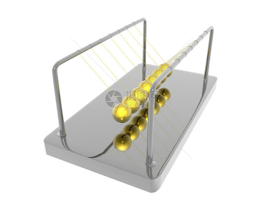 牛顿球作为钟摆图片