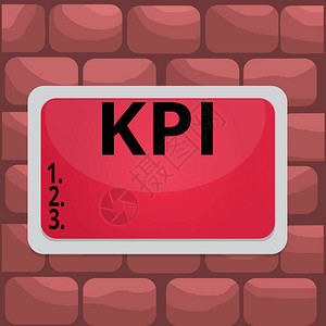 手写文本Kpi概念照片评估组织在特定活动中的成功板矩形白框空白间固图片