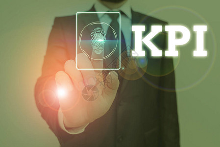 手写文本Kpi概念照片评估组织在特定图片