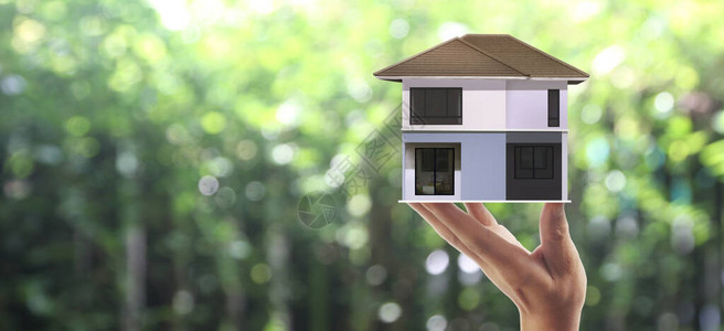 房屋住宅结构手牵背景图片