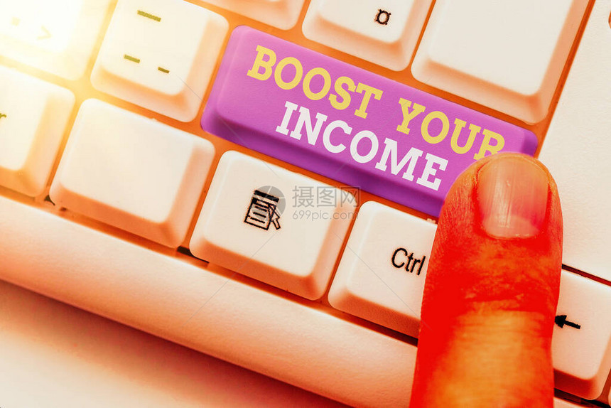 显示增加您的收入的文字符号商业照片文字改善您的业务以增图片