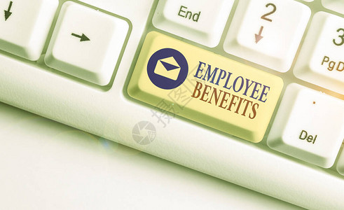 显示员工福利的文本符号超出工资范围向员工支付的商业图片