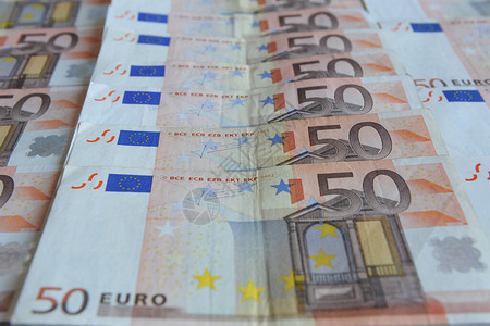 欧元纸币背景背景图片