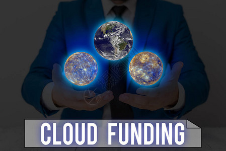 文字书写文本云资金展示金融家的商业照片将社交网络与项目筹款相结合NASA提供的这图片