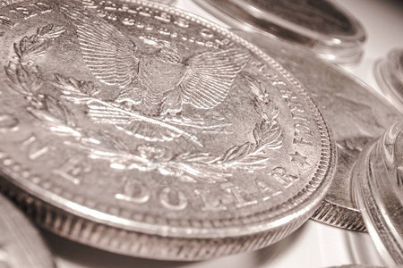 一枚美元硬币美国货币美国经济收藏图片