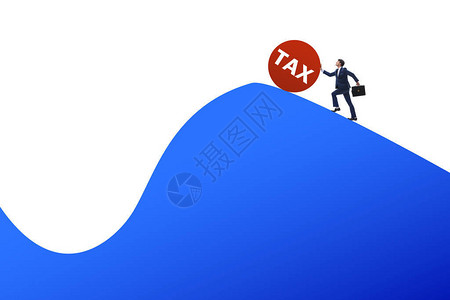 山上税收概念中的商人图片