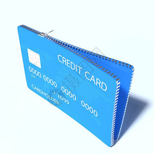 3d使信用卡上锁商业融资节省资金概图片