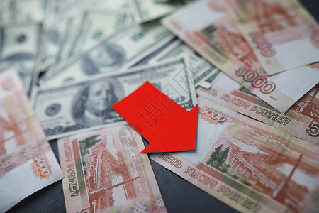 俄罗斯货币背景图片