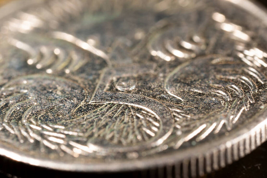 澳大利亚硬币货币背景澳大利亚主题图片