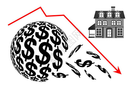 房地产将崩溃住房市场下跌时的经济损图片