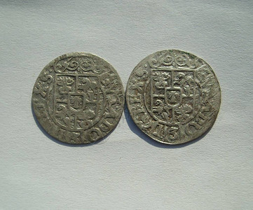 17世纪波兰古董稀有银币图片