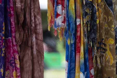 BatikIndonesian丝质织物组织图片