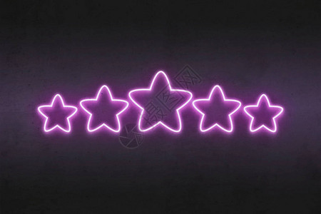 黑墙上的紫色星光闪耀图片