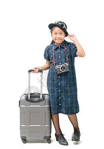 可爱的亚洲小旅行者图片