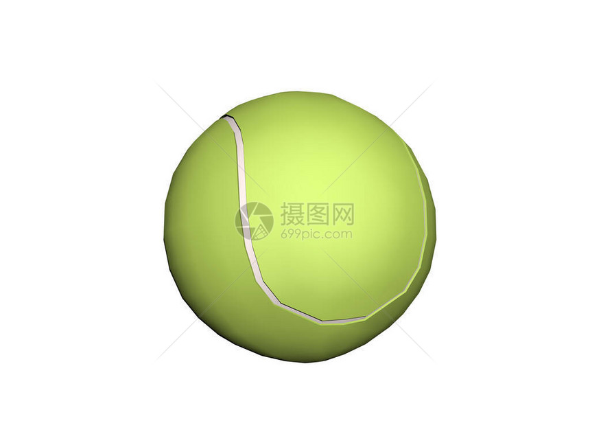 网球拍与运动中的球图片