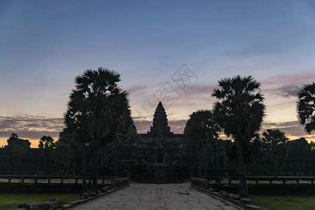 AngkorWat戏剧天空图片