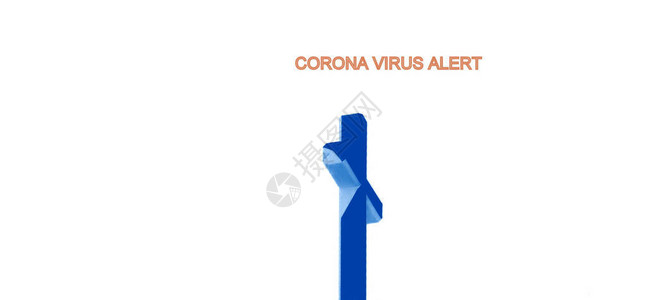 Corona警报信号在一个图片