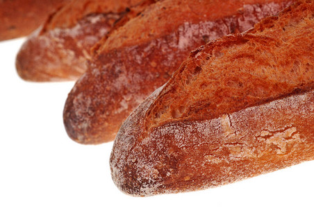 法国面包袋式面包饼图片